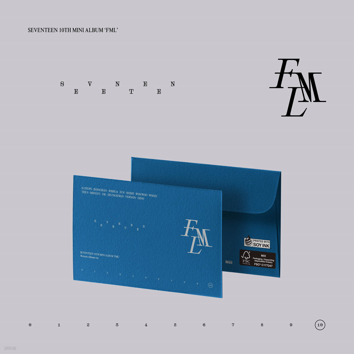 九五樂府95music - 【SEVENTEEN】(數位卡) 10th Mini Album [FML